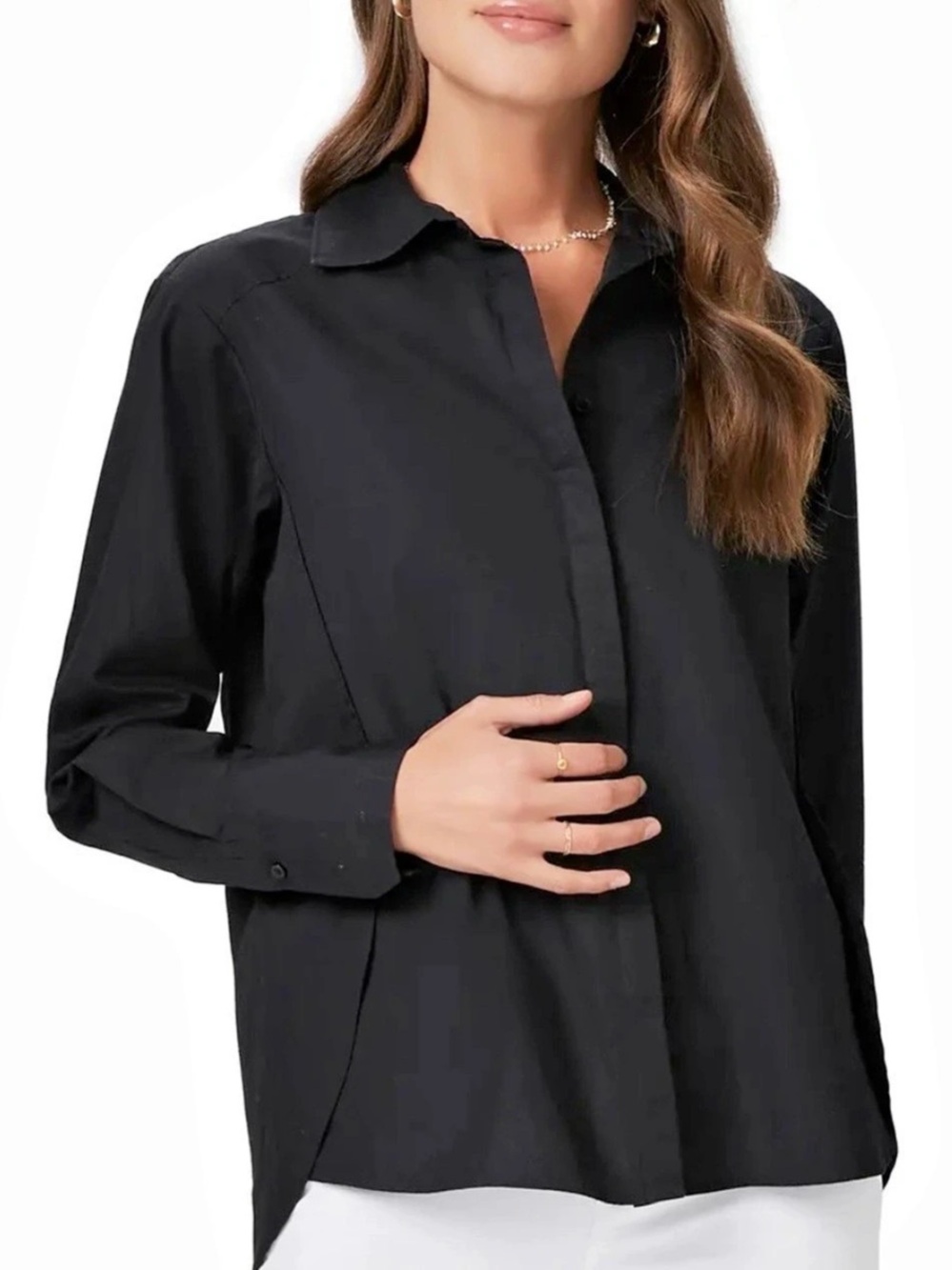 Paige Button Down Shirt in Black Size Medium retails $198